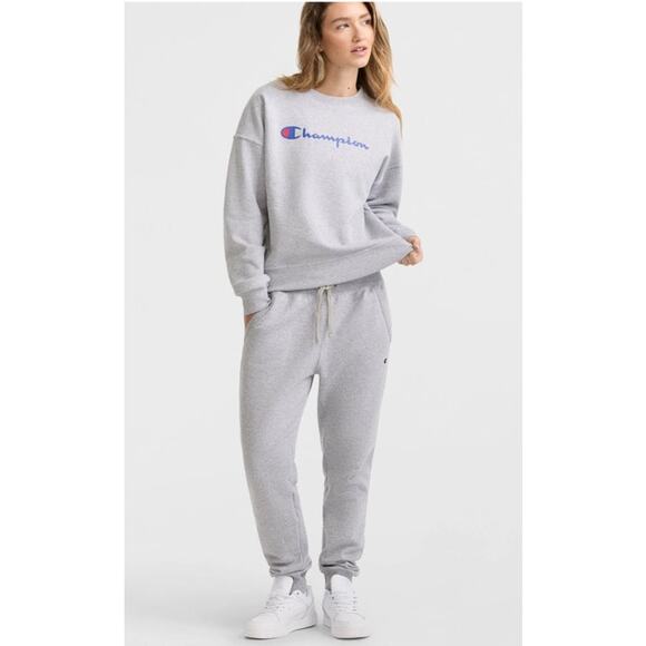 Champion Womens French Terry Heather Gray Sweatpants Cotton Joggers Medium NEW - Picture 7 of 14